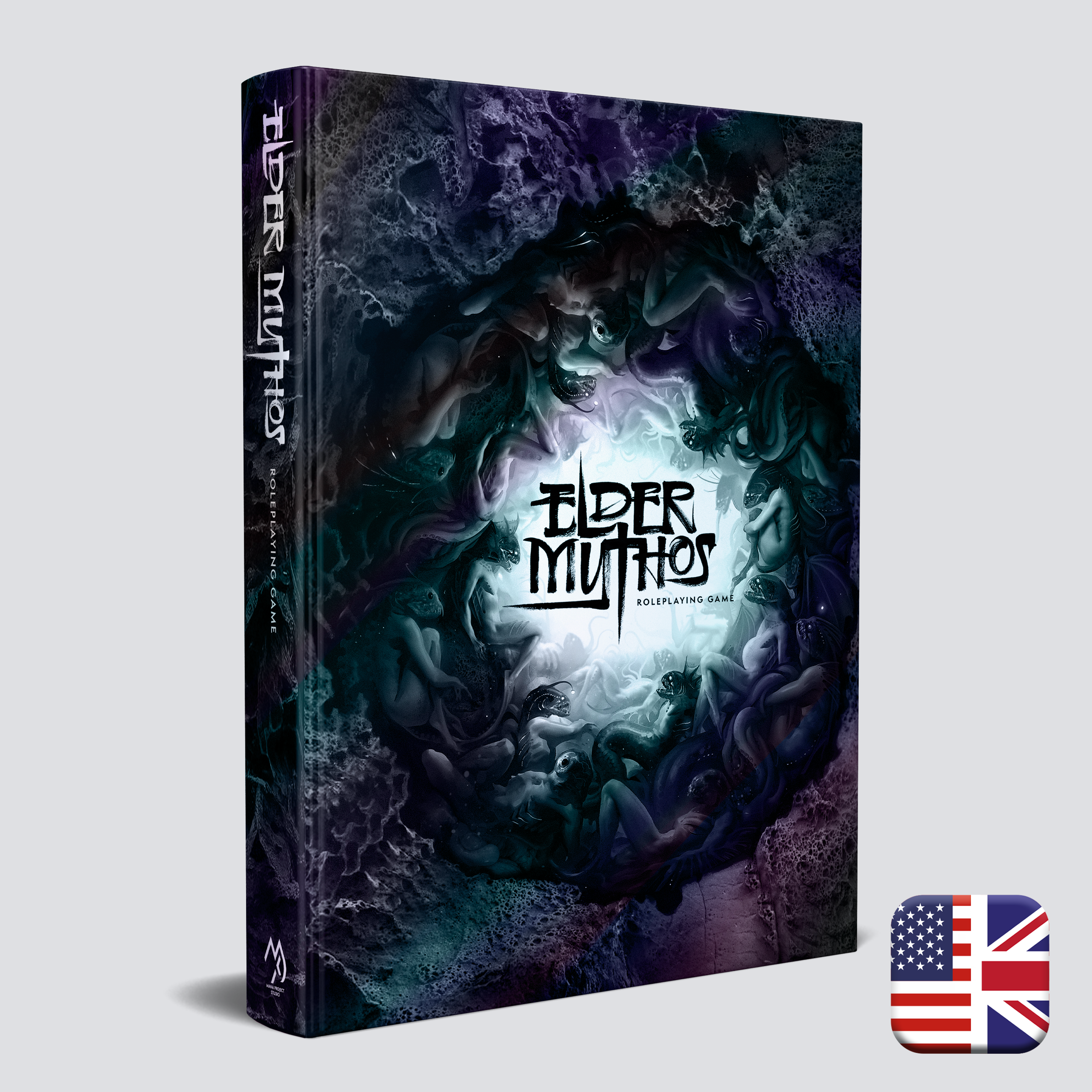 Elder Mythos cosmic horror RPG corebook cover — Lovecraftian tabletop game