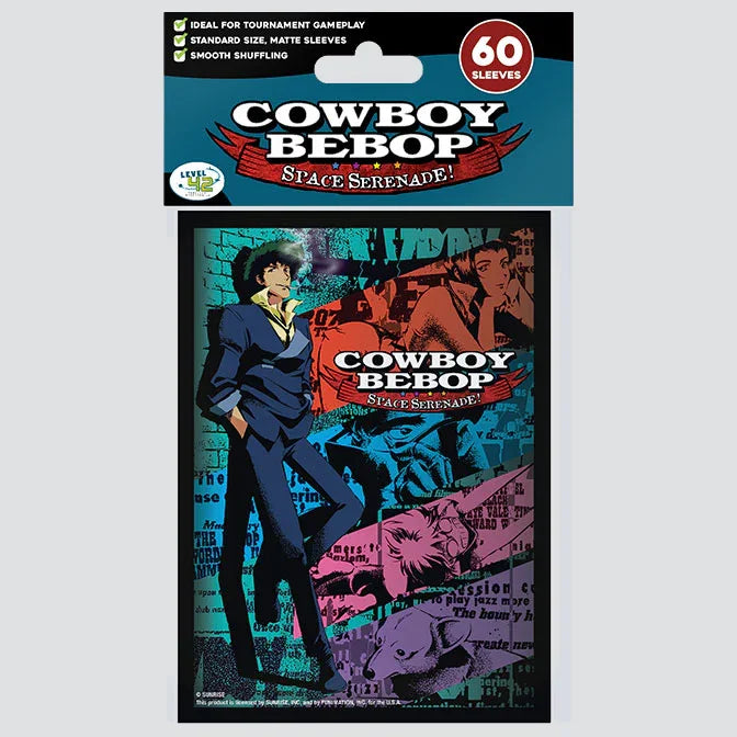 Cowboy Bebop card sleeves with Spike Spiegel artwork — officially licensed Level42 product