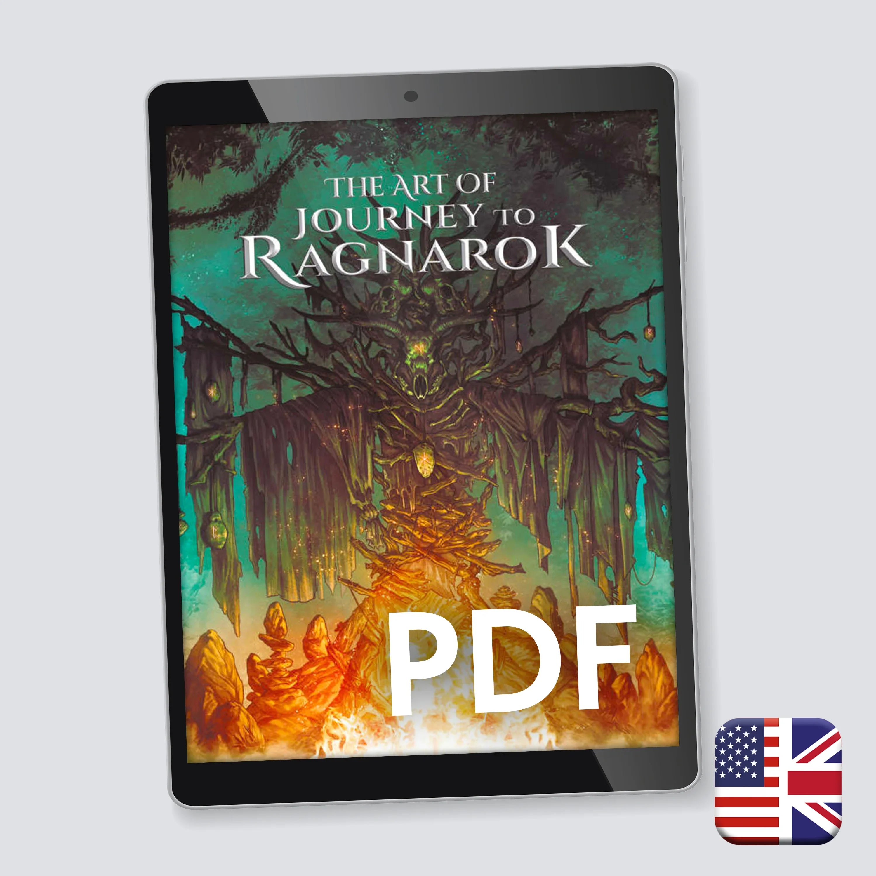 Journey to Ragnarok Artbook PDF cover — Norse mythology concept art digital edition