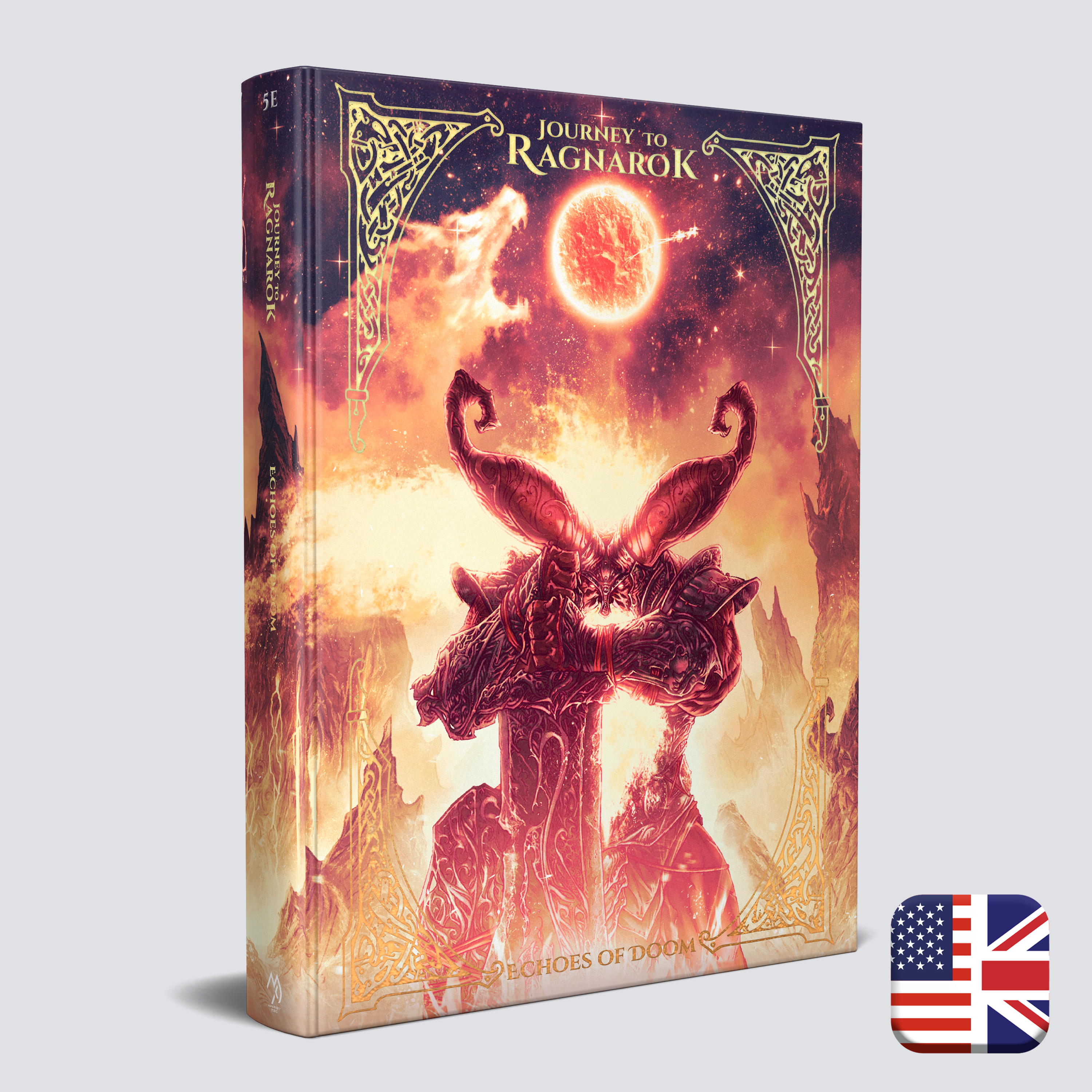 Journey to Ragnarok Echoes of Doom Standard Edition hardcover — gold foil cover