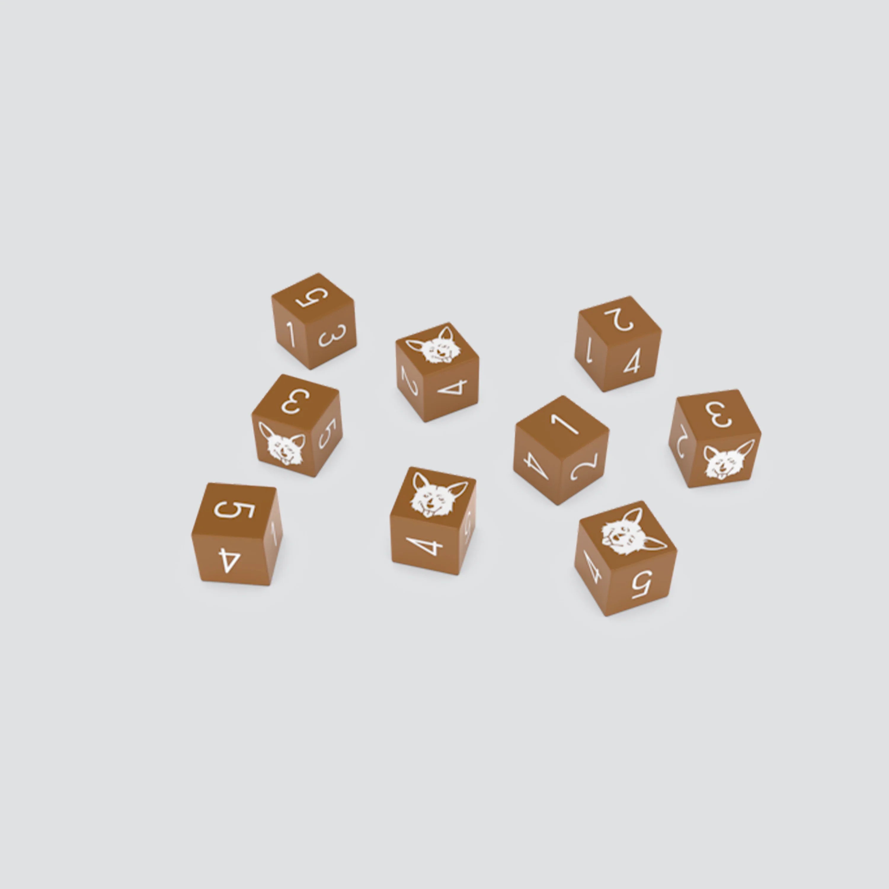 Cowboy Bebop Ein the data dog custom dice set — official Roleplaying Game dice