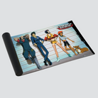 Cowboy Bebop playmat — The S Suspect artwork (36×61cm, premium fabric top)