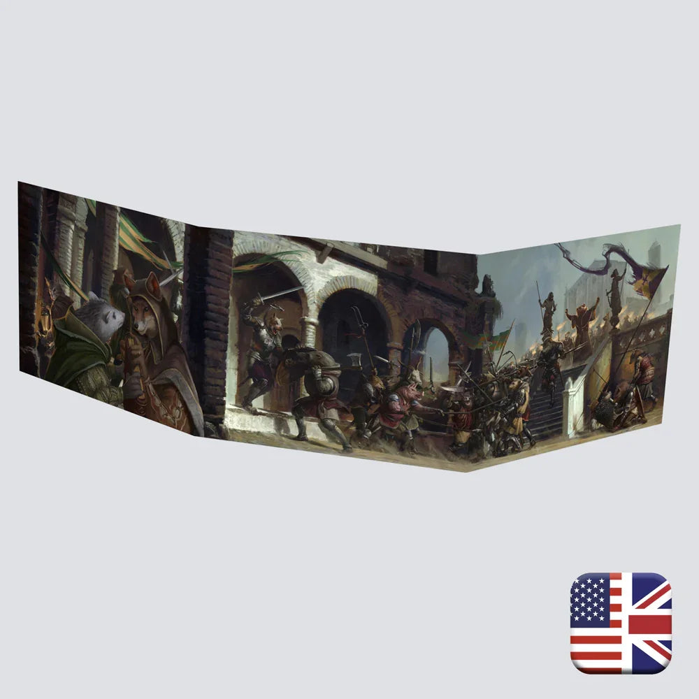 Historia GM Screen — three-panel hardback for Renaissance dark fantasy 5E
