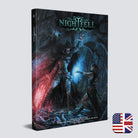 Nightfell Corebook hardcover — grimdark horror fantasy 5E setting by Angelo Peluso